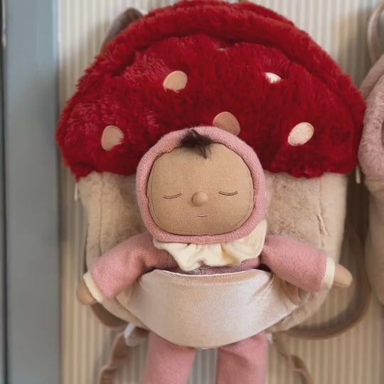 Olli Ella Hopalong Mushroom Backpack Red Backpack Olliella
