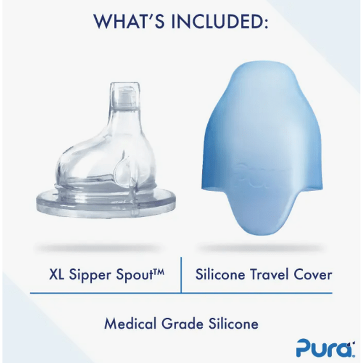 Pura Insulated Sippy Cup w/ Sleeve - Moss Bottles & Sippies Pura Stainless   