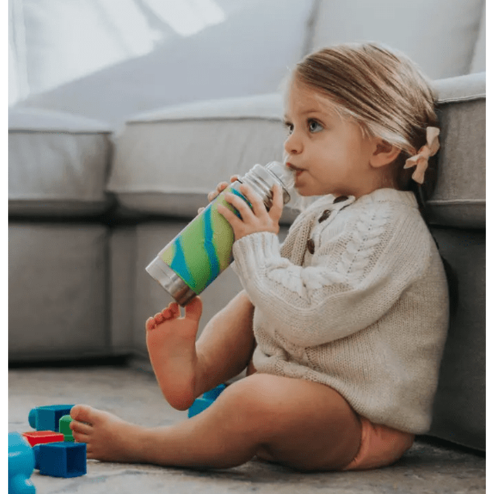 Pura Insulated Sippy Cup w/ Sleeve - Moss Bottles & Sippies Pura Stainless   