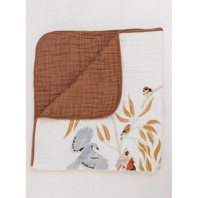 Clementine Kids For the Birds Quilt Swaddles & Blankets Clementine Kids   