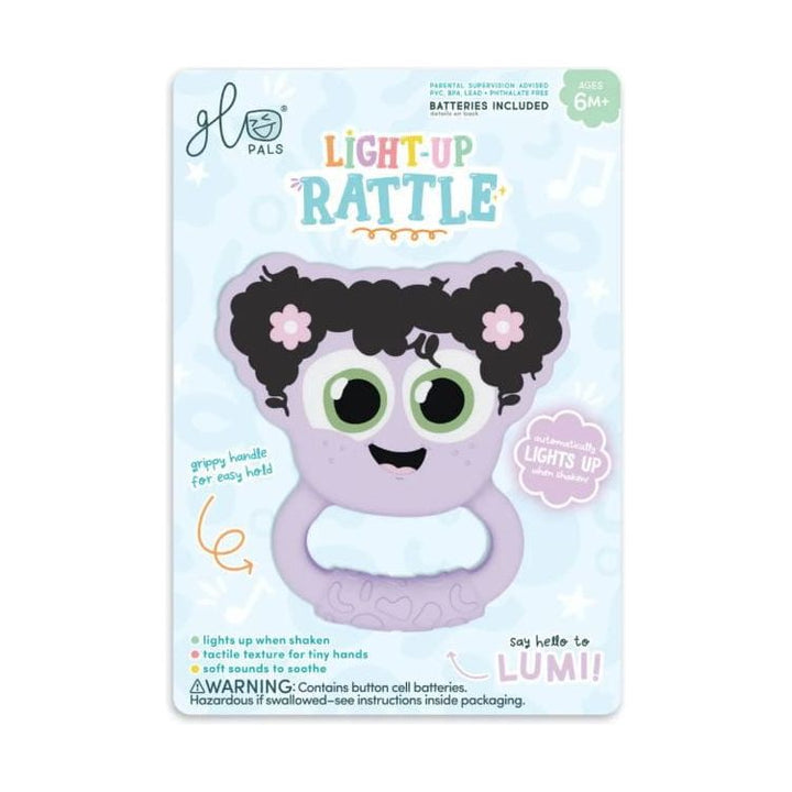 Glo Pals Light Up Rattle Grasping Toys & Rattles Glo Pals Lumi ( Purple)