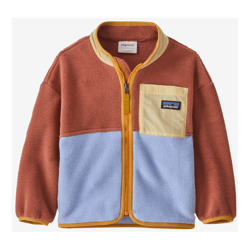 Fall 2023 Patagonia Baby Synchilla® Fleece Jacket Childrens Jacket Patagonia Burl Red 0-6M 