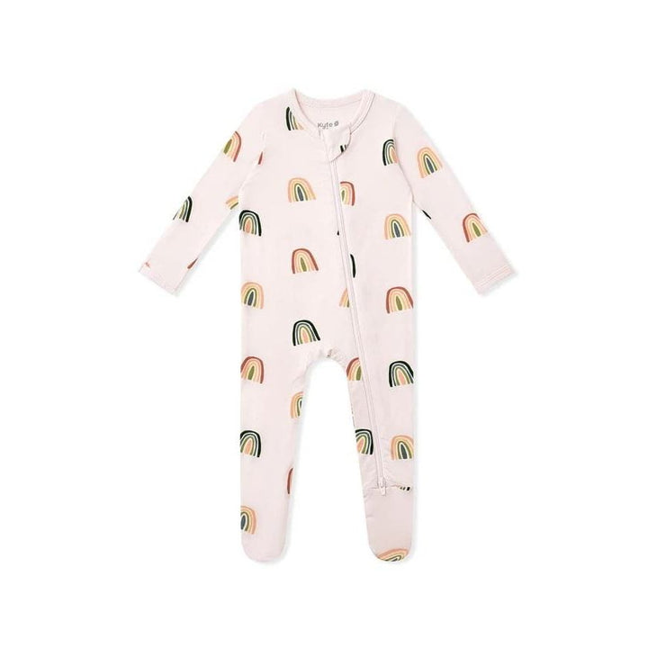 Kyte Baby Zippered Footie Prints Footie Kyte Baby Preemie Retro Rainbow
