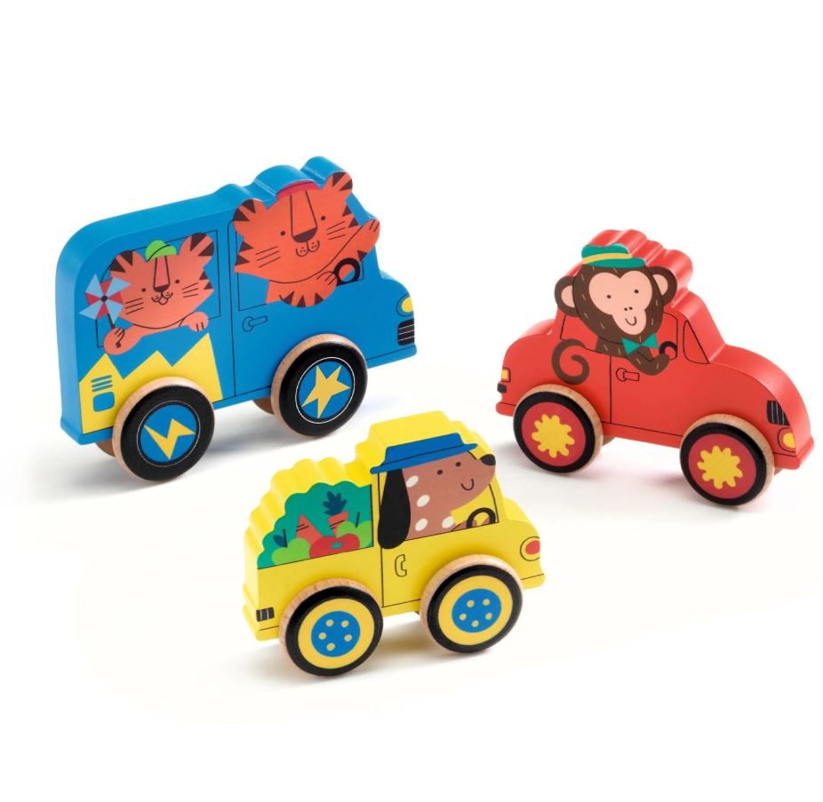 Djeco Puzz &amp; Roll Color Wooden Puzzle