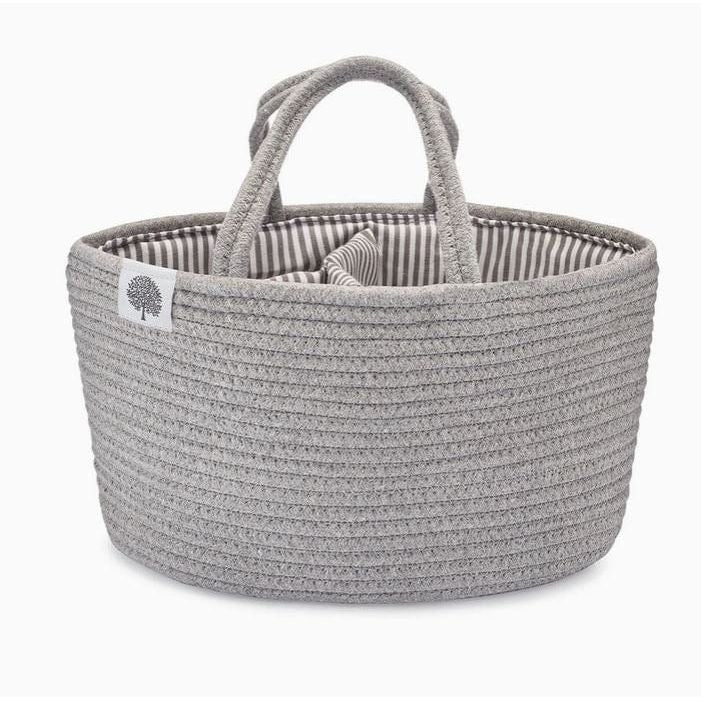 Parker Baby Company Rope Diaper Caddy - Grey Accessories & Laundry Parker Baby Co