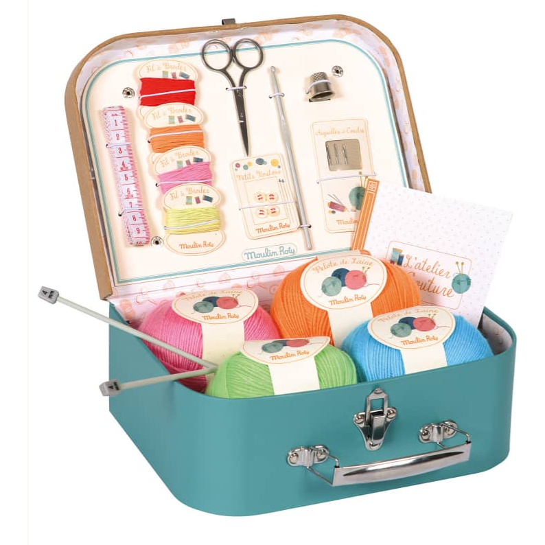 Moulin Roty Sewing & Knitting Suitcase childrens crafts Moulin Roty   