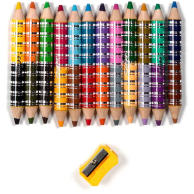 eeBoo Shark 12 Special Biggie Color Pencils Pencils eeBoo   