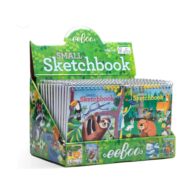 Eeboo Animal Color eeBoo Small Animals in the Wild – Kids Art Sketchbook – The Natural ...