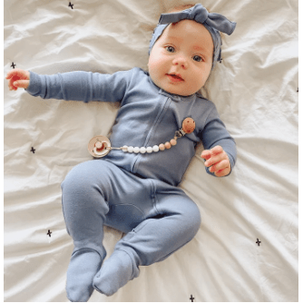 L'ovedbaby Organic 2-Way Zipper Footie Baby Gown L'ovedbaby   