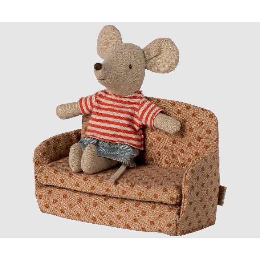 Maileg Sofa bed, Mouse - Dots Mouse House furniture Maileg