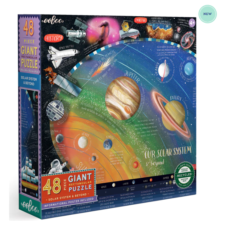 eeBoo Solar System & Beyond 48 Pc Giant Puzzle Puzzles & Mazes eeBoo   