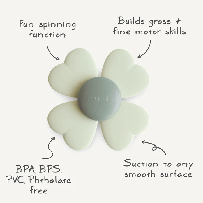 Mushie Lucky Suction Spinner Toy Baby Toys Mushie