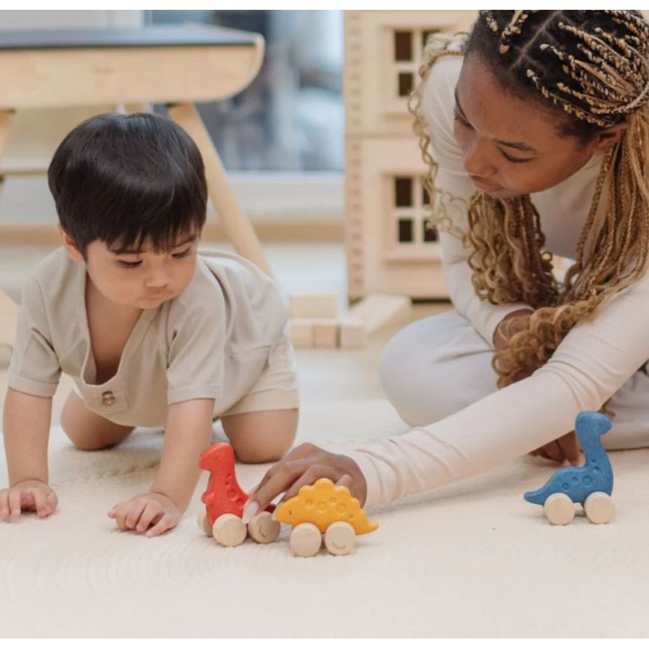 Plan Toys Dino Car - Stego Baby Toys Plan Toys