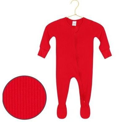 Lou Lou &amp; Company Sterling Ribbed Zippered Footie