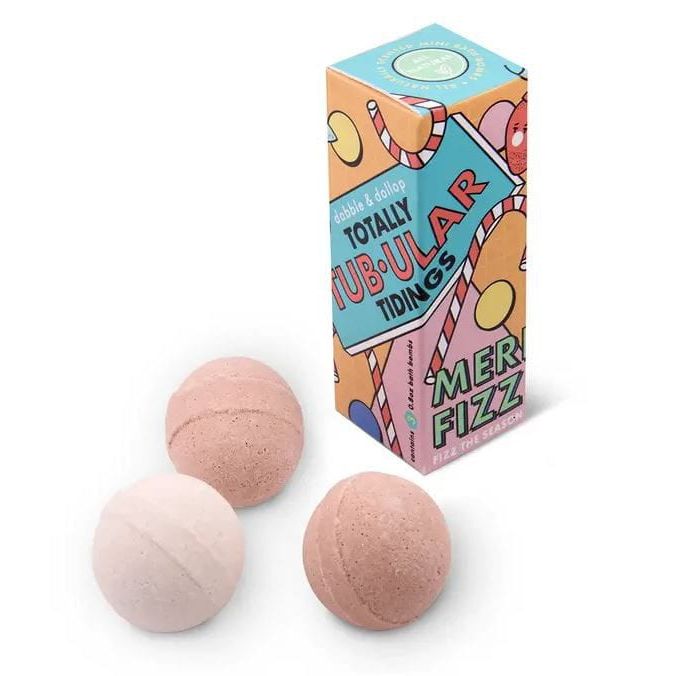 Dabble & Dollop Totally Tub-Ular Bath Bomb Stocking Stuffer Bath Time Dabble & Dollop