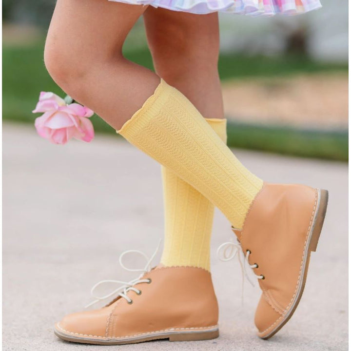 Little Stocking Co.- Sunshine Frill Knee High Socks kids socks Little Stocking Co.