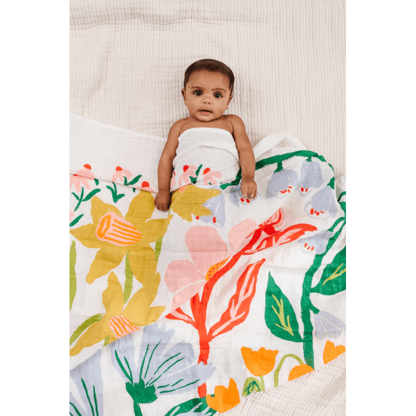 Clementine Kids Cottage Garden Swaddle Swaddles & Blankets Clementine Kids   