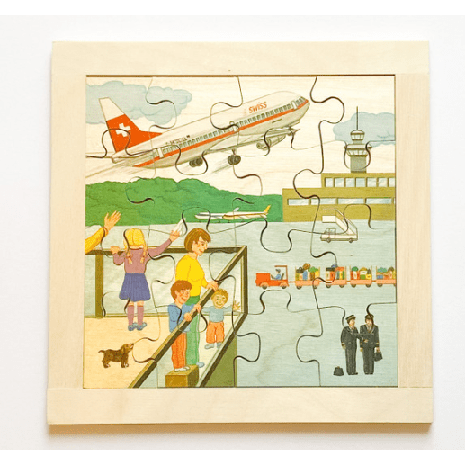 Atelier Fischer Swiss Puzzle 9 Pc - Swiss Wooden Toys Atelier Fischer Switzerland Airport  