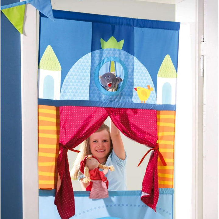 Haba Hanging Doorway Puppet Theater Toddler And Pretend Play Haba