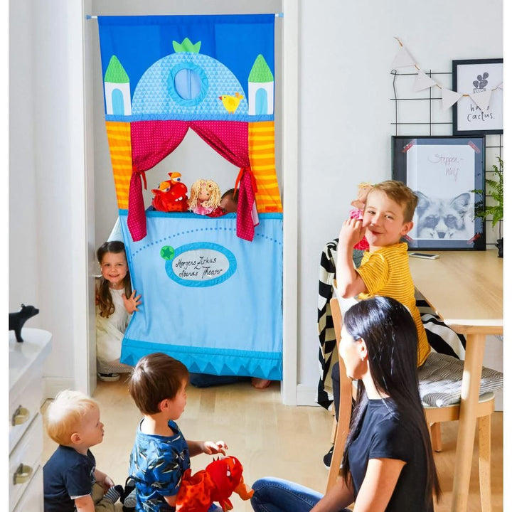 Haba Hanging Doorway Puppet Theater Toddler And Pretend Play Haba
