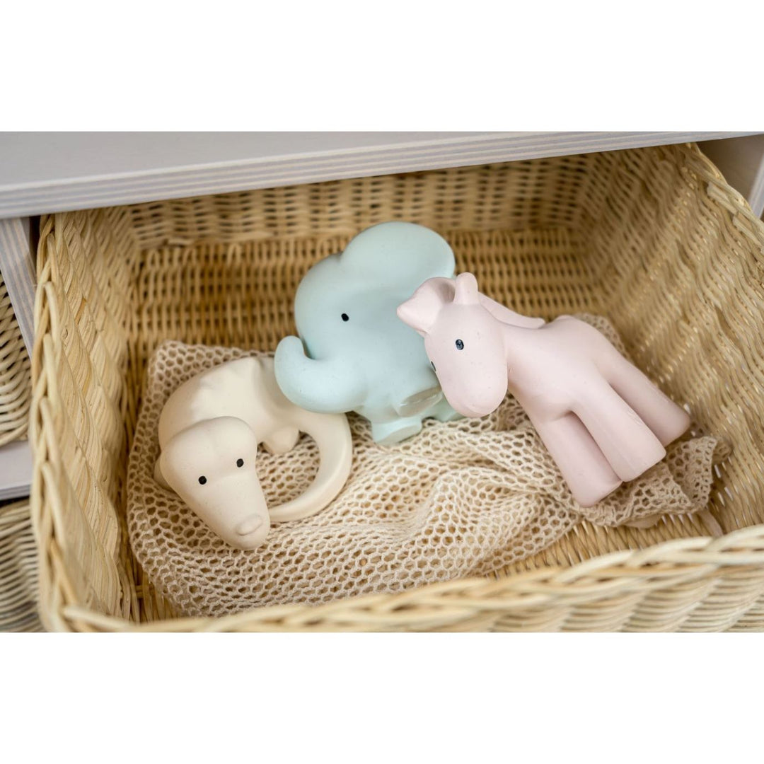 Tikiri Marshmallow Soft Natural Rubber Rattles, Bath Toys & Teethers