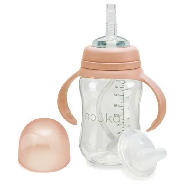 Noüka Transitional Sippy/Weighted Straw Cup Mealtime Noüka Soft Blush  