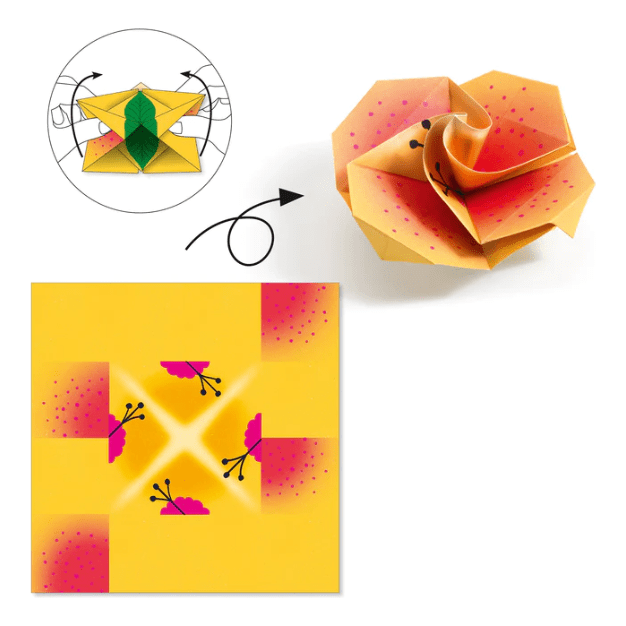 Djeco Tropics Origami Paper Craft Kit Puzzles & Mazes Djeco   