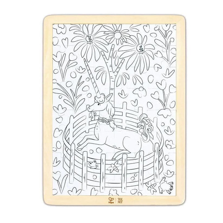 Hape - The Met - Unicorn in a Garden Puzzle Puzzles Hape