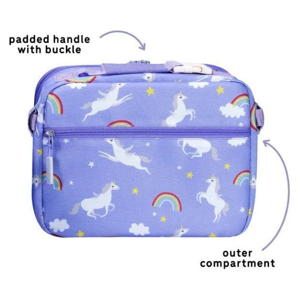 Uninni Ellis Lunch Bag - Rainbow Unicorn Lunch Bag Uninni