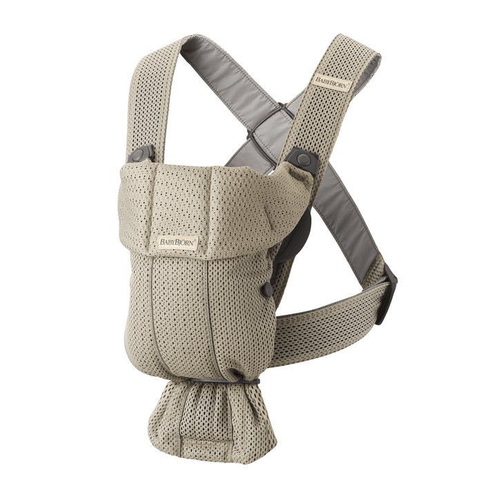 Baby Bjorn- Baby Carrier Mini in 3D Mesh Baby Carriers Baby Bjorn Gray Beige