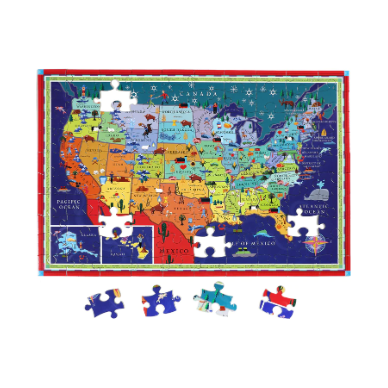 eeboo This Land is Your Land 100 Piece Puzzle Puzzles & Mazes eeBoo   