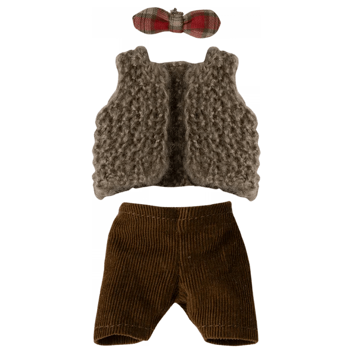 Maileg Vest, Pants and Bowtie for Grandpa Mouse Mice Clothing Maileg   