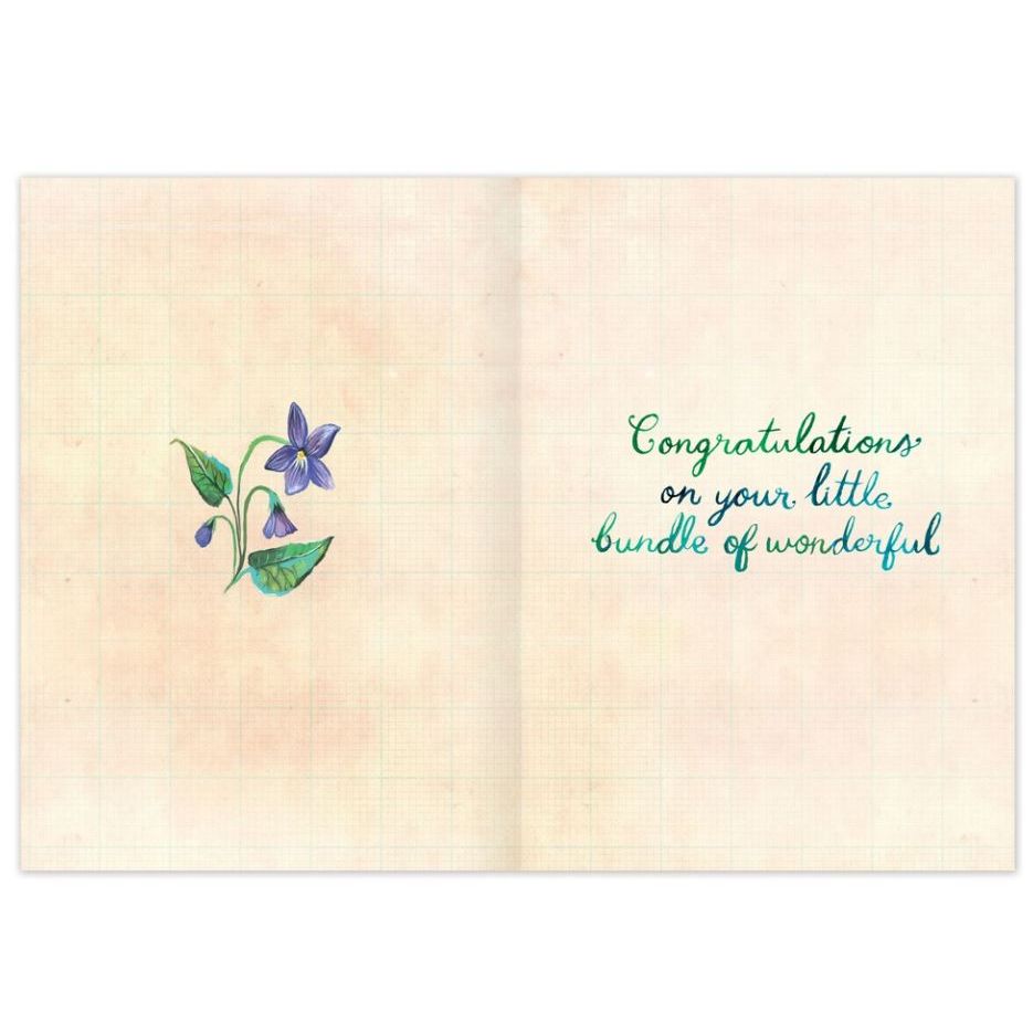 Biely & Shoaf Garden Welcome Sweet Baby Card Greeting Card Biely & Shoaf