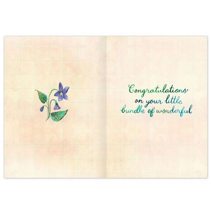 Biely & Shoaf Garden Welcome Sweet Baby Card Greeting Card Biely & Shoaf