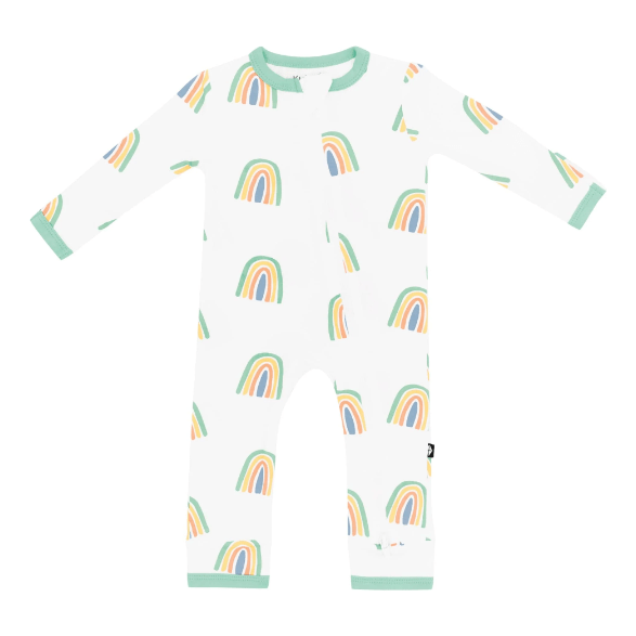 Kyte Baby Zippered Romper - Wasabi Rainbow Kyte Baby Zippered Romper - Wasabi Rainbow
