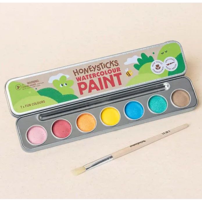 Honeysticks Natural Watercolor Paints Set 7pk