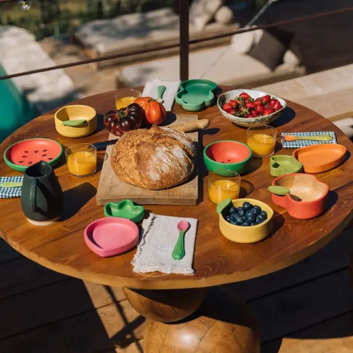 Oli & Carol Wally the Watermelon Plate & Spoon Set Plates & Bowls Oli & Carol