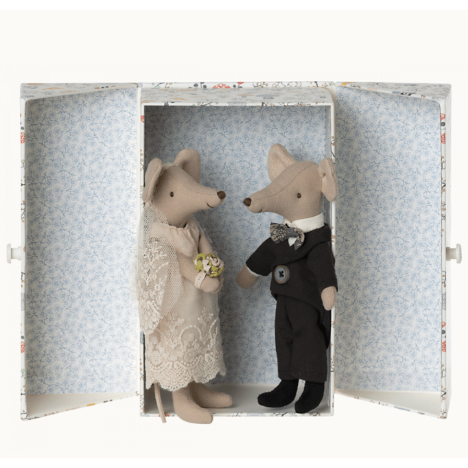 Maileg Wedding Mice Couple With Box Dolls Maileg   