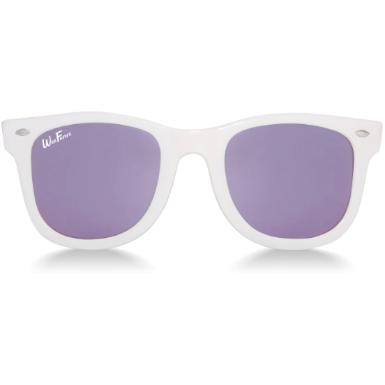 WeeFarers Polarized Sunglasses -  White w/ Purple Sunglasses WeeFarers   