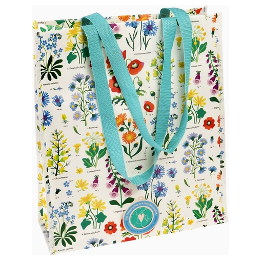 Reusable Gift bag, tissue & ribbon Gift Wrap The Natural Baby Company Recycled Shopping Bag - Wild Flowers  