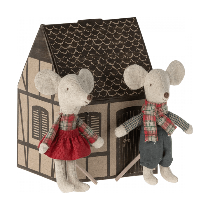 Maileg Winter Mice Twins, Little Brother and Sister Dolls Maileg   