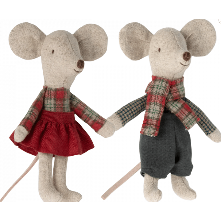 Maileg Winter Mice Twins, Little Brother and Sister Dolls Maileg   