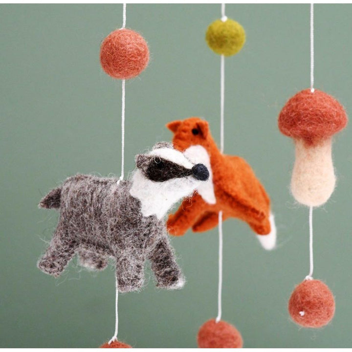 Tara Treasures Nursery Cot Mobile - Natural Woodlands Baby Mobiles Tara Treasures