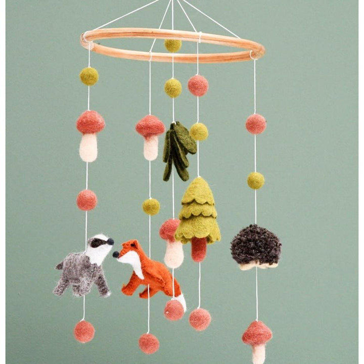Tara Treasures Nursery Cot Mobile - Natural Woodlands Baby Mobiles Tara Treasures