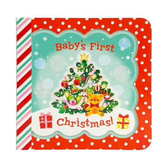 Baby's First Christmas Greeting Card Book Childrens Books Cottage Door Press   