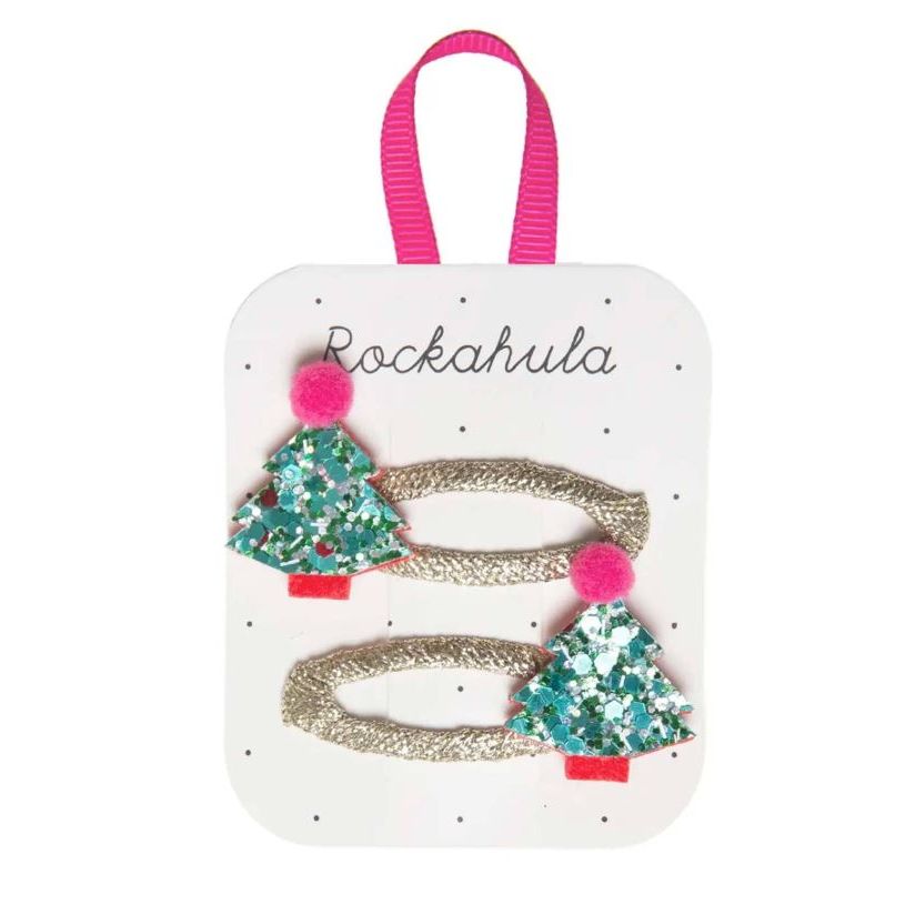 Rockahula Christmas Tree glitter clips Hair clip Rockahula