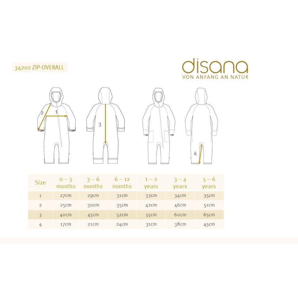 Disana 2025 Childrens' Zip-Up Overall Overall Disana