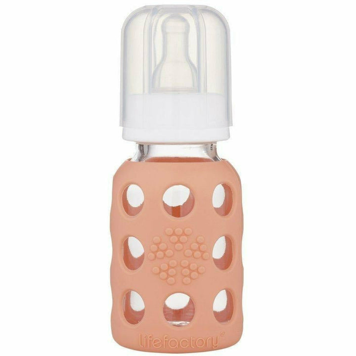 Lifefactory Glass Baby Bottles 4 oz. Bottles & Sippies Lifefactory Cantaloupe 4 oz 