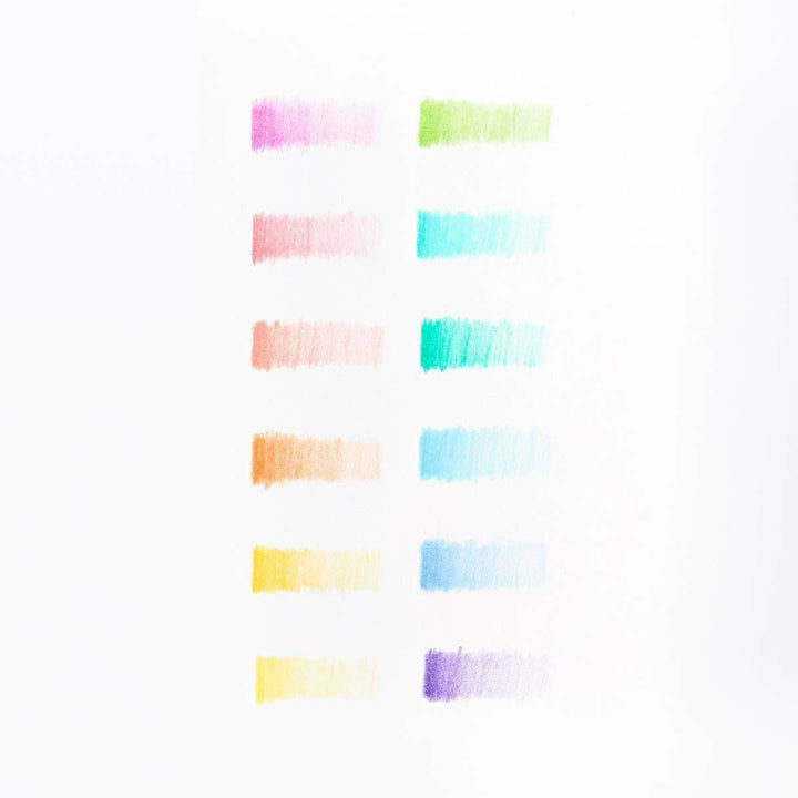 Ooly Pastel Hues Colored Pencils Set of 12 Pencils Ooly   