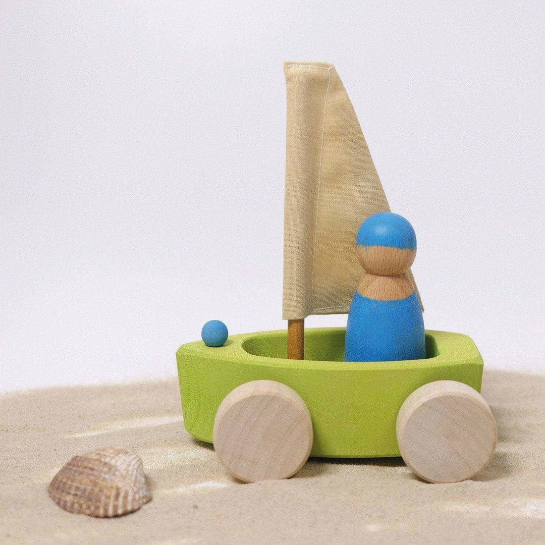 Grimm's Set of 4 Little Land Yachts Toddler And Pretend Play Grimm's   